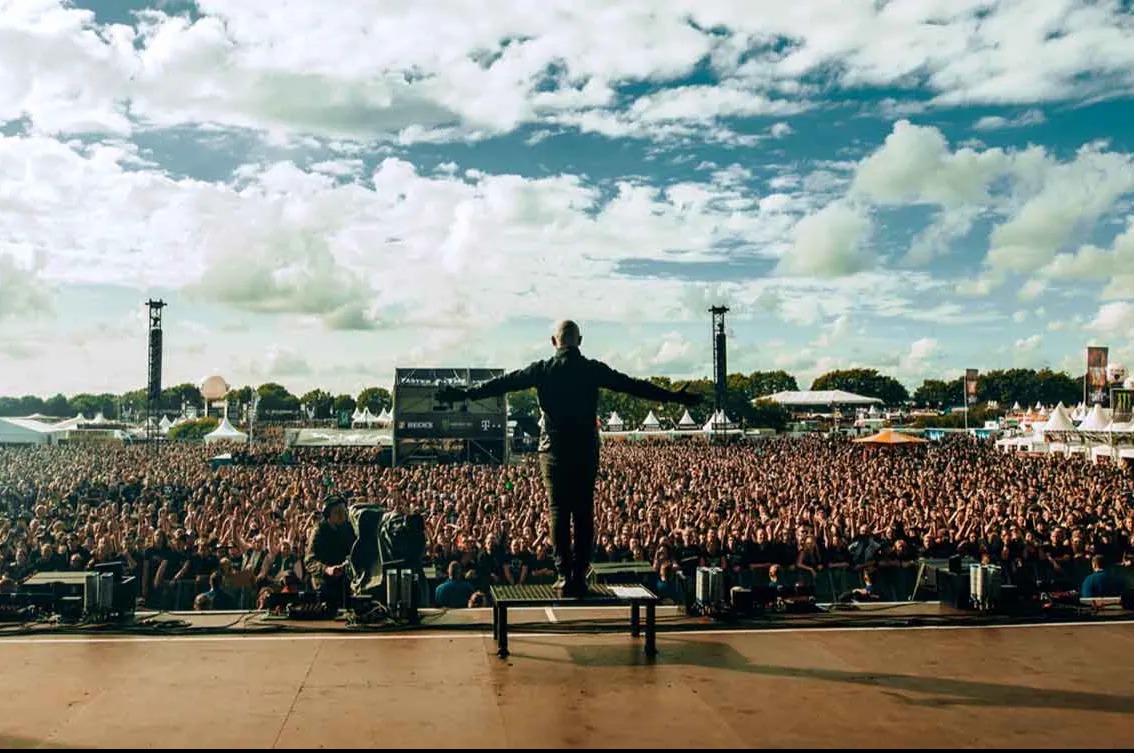 Stage point of view of Wacken crowd.